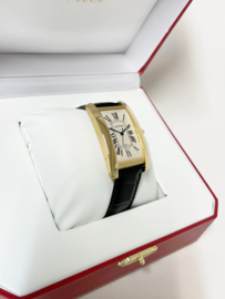 18 Karaat Goud Cartier Tank Américaine 1740 Automatic 27x45 Incl 24 Maanden Cartier Garantie