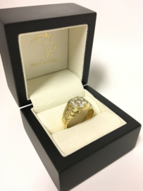 Grove 18 K Gouden Heren Ring 1,05 crt Diamant G/H VVS - 7,05 g