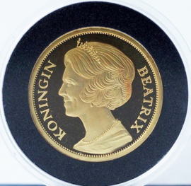 Nederland - Penning Gouden Tientje Beatrix 1980 Herslag in Goud