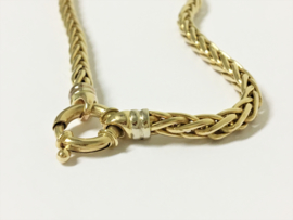 14 K Gouden Vossenstaart Slotcollier - 43 cm / 25,15 g