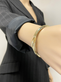 14 K Gouden Slag Slaven Armband / Bangle - 21,5 g