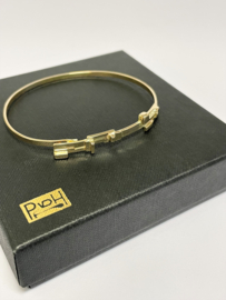 Paul van den Hout - Handvervaardigd 14 K Gouden Klem Armband - 7,9 g