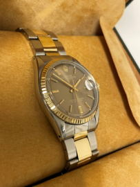 Rolex Oyster Perpetual Datejust 1601 Dark Gold Pie Pan Dial - 36 mm