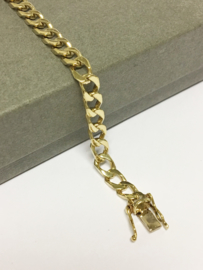 14 K Gouden Gourmet Schakel Armband - 22 cm / 11,3 g