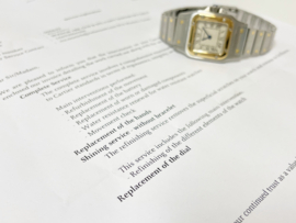 Cartier Santos Galbée Lady Quartz Staal Goud - Model 166930 Incl Garantie