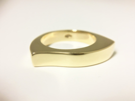 14 K Gouden Fantasie Slag Ring