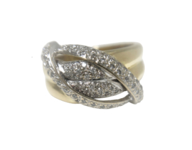 18 Karaat Gouden Bandring ca 0.5 ct Briljant Geslepen Diamant  G/VS