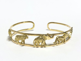 18 Karaat Gouden Slaven Armband - Wild Animals / 23,15 g