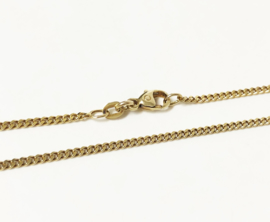 14 K Gouden Gourmet Schakel Ketting - 51 cm / 5 g - 1,77 mm
