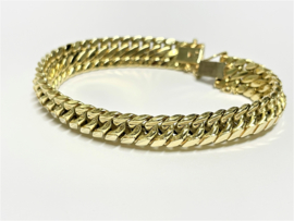 Vintage 14 K Gouden Schakel Armband - 19 cm / 22,55 g / 1,2 cm