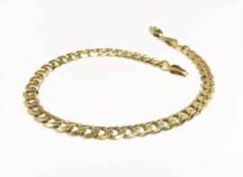 14 K Gouden Gourmet Schakel Armband - 22,5 cm / 11,15 g