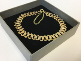 14 K Antiek Handvervaardigd Gouden Schakel Armband - 21 cm / 16,25 g
