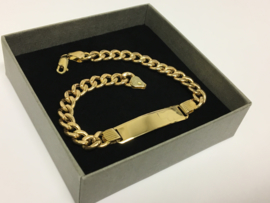 14 K Gouden Plaat Gourmet Armband - 22,5 cm / 12,6 g
