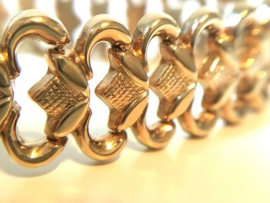 14 K Gouden Fantasie Schakel Armband - 19,5 cm / 19,35 g