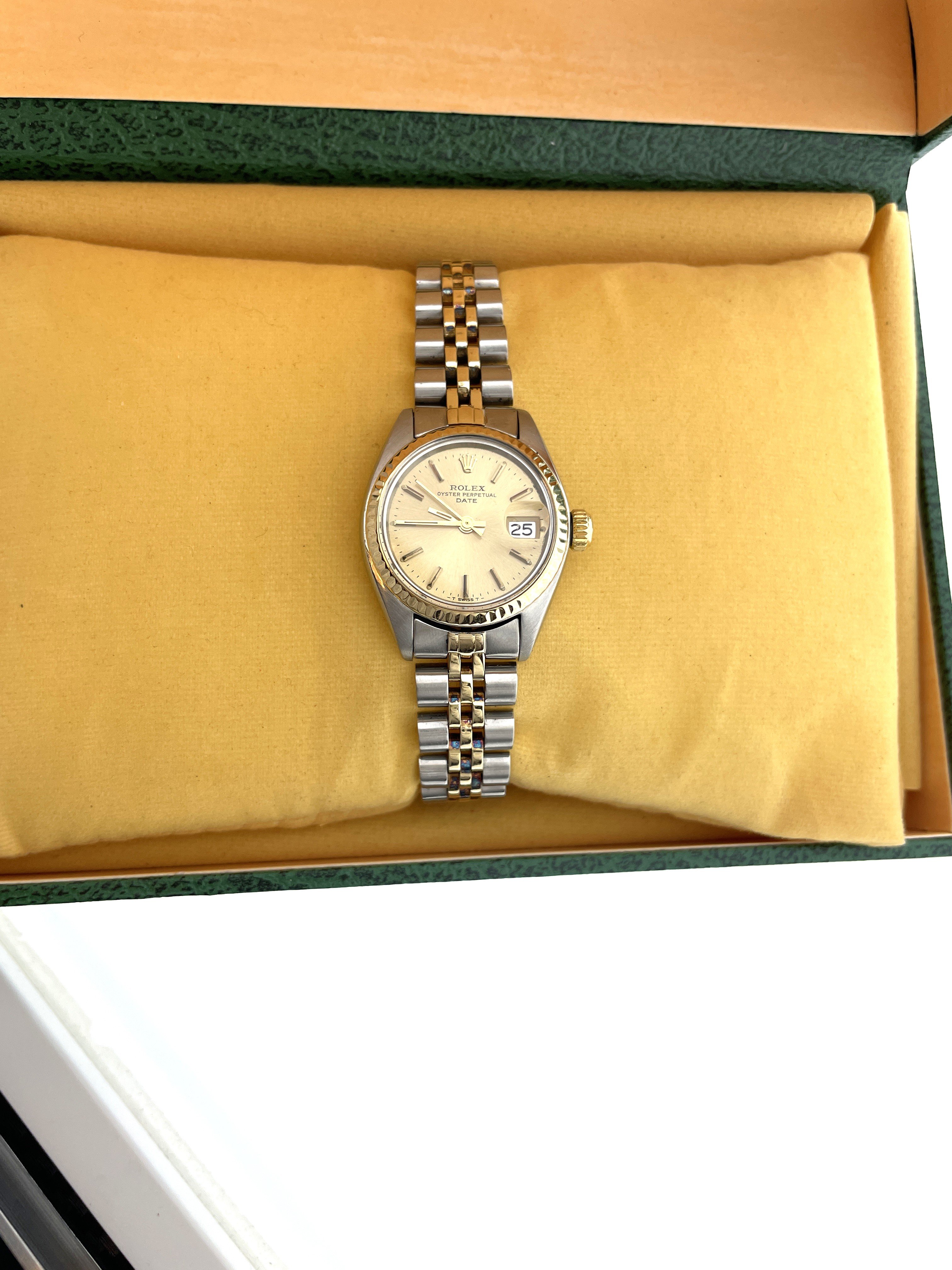 Rolex Oyster Perpetual Date Lady Ref. 6916 Jubilee Goud/Staal  - 26 mm