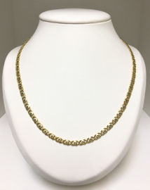 18 K Gouden Valkoog Schakel Ketting - 53 cm / 18,2 g