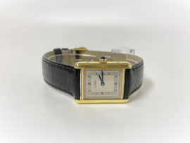 Must de Cartier Tank Large Model 590005 Silver Roman Dial - Full Set