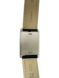 Cartier Tank Basculante 2386 Stainless Steel White Roman Dial - Incl. Garantie