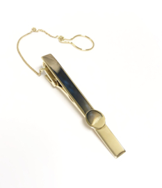 14 K Massief Gouden Das Klem Krokodil Met Ketting Monogram  - 5,5 cm / 7,9 g