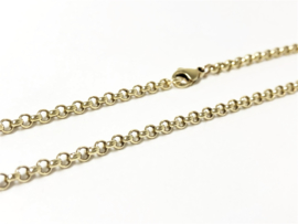 14 K Gouden Jasseron Collier - 54 cm / 14,4 g