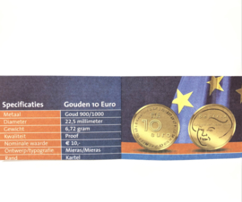 De Gouden Europa Munt - 10 Euro Goud Proof / In Cassette met Certificaat