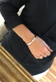 14 K Witgouden Slaven Armband / Bangle - 15,35 g / Draaglengte 18,5 cm