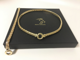 14 K Gouden Vossenstaart Slot Collier - 43 cm / 42,28 g