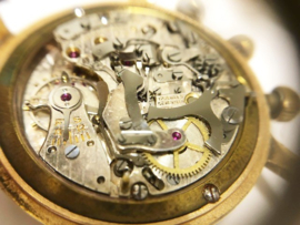 Pierce Watch Company 18 K Antiek Gouden Horloge Chronograaf - 1948