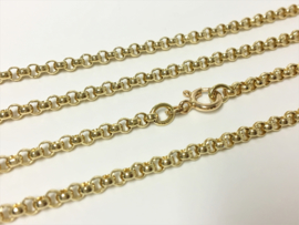 14 K Massief Gouden Jasseron Collier - 70 cm / 20,3 g / 3 mm