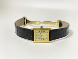 Must de Cartier Tank Large 590005 Quartz Roman Dial - Incl Cartier Garantie