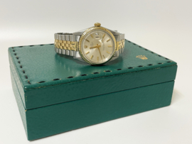 Rolex Oyster Perpetual Datejust 1601 Pie Pan 36 mm 1975 Staal / Goud - Navy Exchange Yokohoma Japan / Full Set