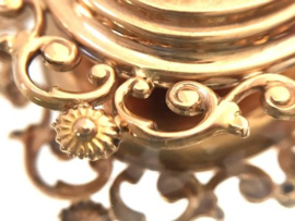 Antiek 18 K Gouden Medaillon Zaadparels - 8,4 g