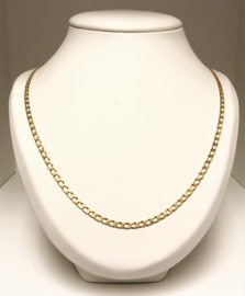 14 K Gouden Gourmet Schakel Ketting - 60 cm / 15,55 g