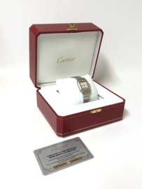 Cartier Santos Galbée Automatic Staal Goud - Full Set Incl Garantie