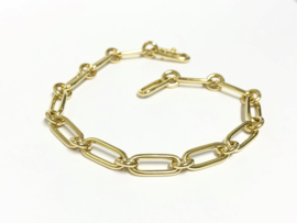 14 K Gouden Anker Schakel Armband - 22 cm / 20,2 g