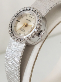 Ancre Witgouden Dames Horloge 0.50 crt Briljantgesl Diamant