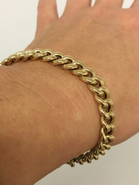 14 K Gouden Gourmet Schakel Armband - 20 cm / 8,9 g