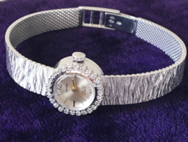 Ancre Witgouden Dames Horloge 0.50 crt Briljantgesl Diamant