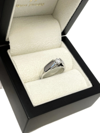 Witgouden Solitair Ring 0.25 ct Briljant Geslepen Diamant - G / VVS