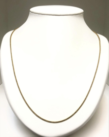 14 K Gouden Vossenstaart Ketting (vierkant) - 61 cm / 8 g / 2 mm