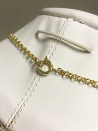 Antiek 14 K Gouden Jasseron Collier  Kwastje ca 1920 - 49 cm