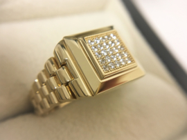 14 K Gouden Heren Rolex Ring - 8,2 g