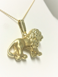 14 K Gouden Hanger - Leeuw