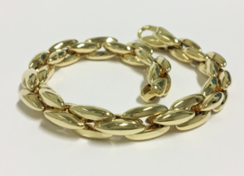 Grove 14 K Gouden Schakel Armband - 22 cm / 31,65 g
