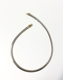 Rancangelo 14 K Gouden Omega Collier Tweezijdig Geelgoud / Witgoud - 42 cm / 34,6 g / 6,3 mm
