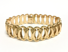 18 K Rosé Gouden Schakel Armband - 18,5 cm / 23,44 g