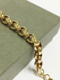14 K Rose Gouden Jasseron Schakel Armband - 20,5 / 11,15 g