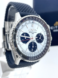 Breitling Navitimer B01 Chronograph 43 mm Steel Blue - Full Set / Reference AB0138
