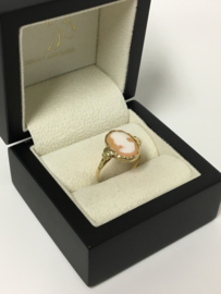14 K Antiek Gouden Camee Ring
