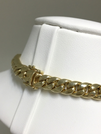 14 K Gouden Gourmet Collier Diamanten Hart 1.0 crt H / VS2 - 45 cm / 32,45 g